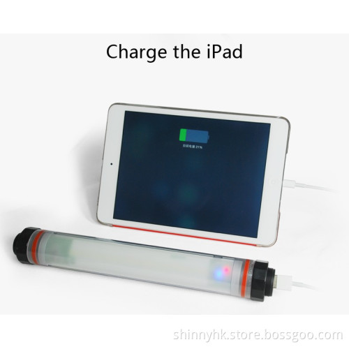 Waterproof Power Bank LED Diving Flashlight Torch